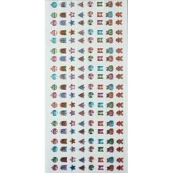 sticker epoxy adhesif noel 160 pieces