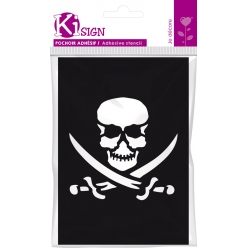 pochoir adhesif pirate 7x10 cm