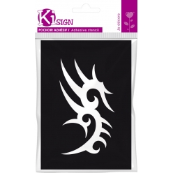 pochoir adhesif tribal n7 7x10 cm