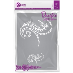 pochoir adhesif pour tissu hippocampe maori a4