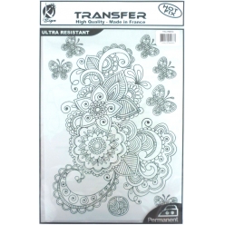 transfert thermocollant arabesque cuivree a4