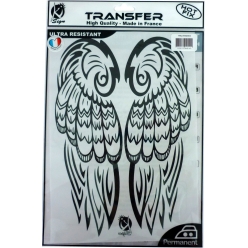 transfert thermocollant ailes d ange noires a4