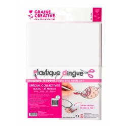 plastique dingue blanc 30 feuilles