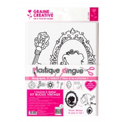 kit plastique dingue bijoux collier vintage