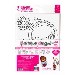kit plastique dingue bijoux collier liberty