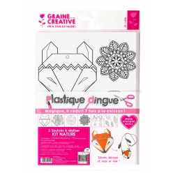 kit plastique dingue bijoux collier nature