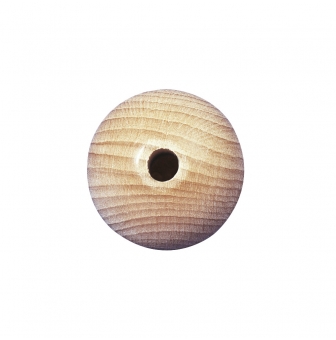 boules en bois brut demi percees 30 mm
