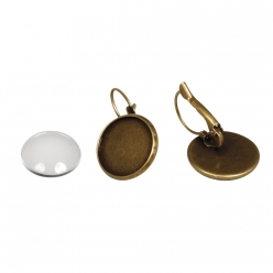 monture metal boucle d oreille o17 cm