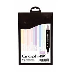 graph it set 12 marqueurs  soft colors