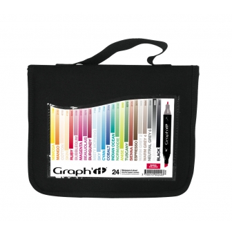 trousse de 24 marqueurs graph it basic