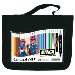 graph it set 24 marqueurs  mix greys