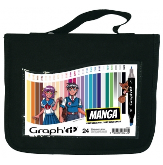 graph it set 24 marqueurs manga colors