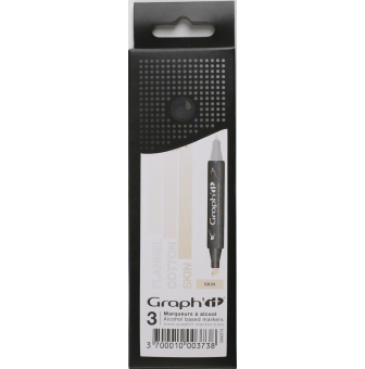 graph it set 3 marqueurs  degrade skin