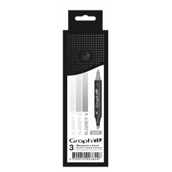 graph it set 3 marqueurs  degrade neutral greys