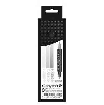 graph it set 3 marqueurs  degrade neutral greys