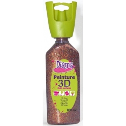 peinture 3d diam s couleurs pailletees