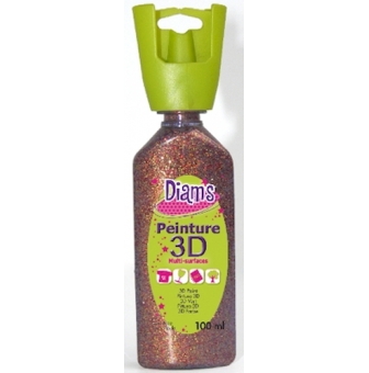 peinture 3d diam s couleurs pailletees