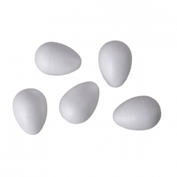 oeuf en polystyrene 6 cm plein 5 pieces