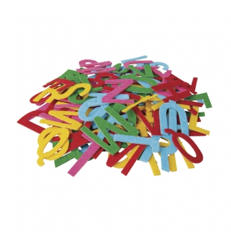 lettres en feutre autocollants