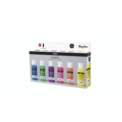 peintures acryliques kit neon