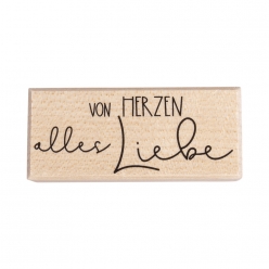 tampon von herzen alles liebe