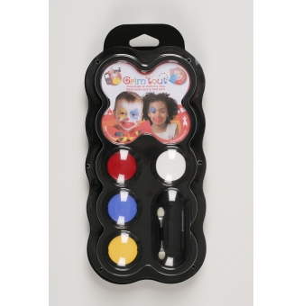 set de maquillage grim tout clown  4 pastilles