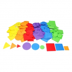 sticker en mousse formes geometriques 200 pieces