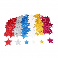sticker en mousse etoiles pailletees 200 pieces