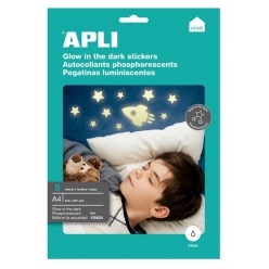 papier adhesif phosphorescent a4 5 pieces