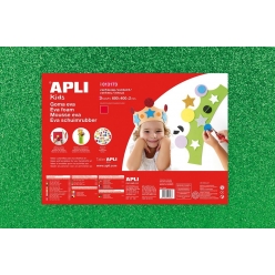 mousse eva thermoform 40x60cm vert paillete 3 feuil