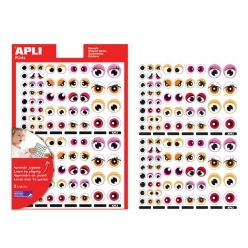gommettes autocollantes yeux roseorange 312 pieces