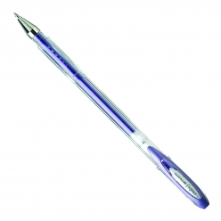 stylo roller signo ecriture moyenne rouge metallise