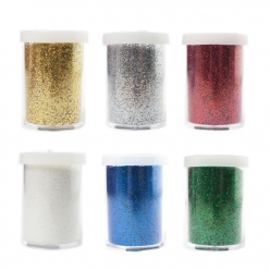 poudre de paillettes argente 115 g