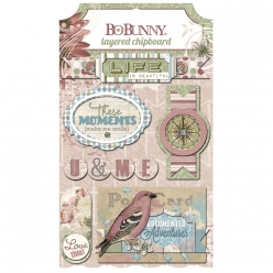 chipboard garden journal 6 pieces
