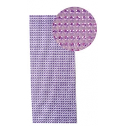 plaque de strass adhesive 10 x 25 cm rouge