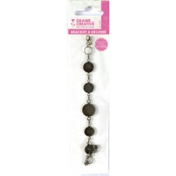 bracelet a decorer rond argente