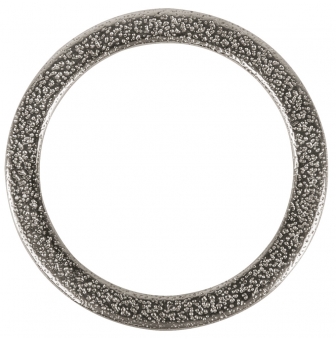 bijou anneau metal plat martele 37mm o