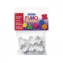 emporte pieces fimo o2 cm 6 motifs assortis