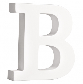 lettre mdf b blanc