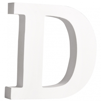 lettre mdf d blanc