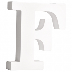 lettre mdf f blanc