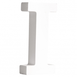 lettre mdf i blanc