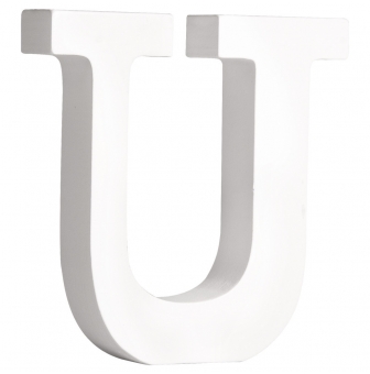 lettre mdf u blanc