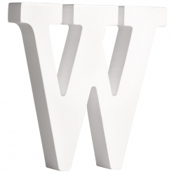 lettre mdf w blanc