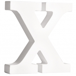 lettre mdf x blanc