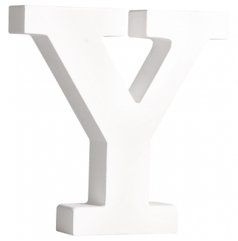 lettre mdf y blanc