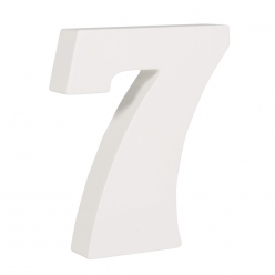 mdf  chiffre 7 blanc