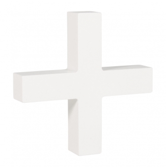 symbole mdf blanc 11 cm