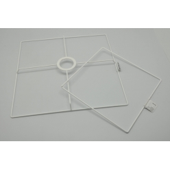 ens armature abat jour pyramide base carre 25 20 cm