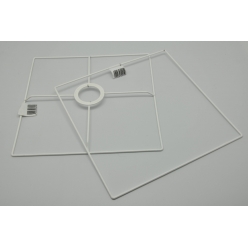 ens abat jour suspension pyramide base carree 25  30 cm